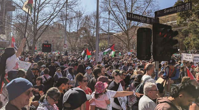 Australia-Protestas contra guerra en Gaza