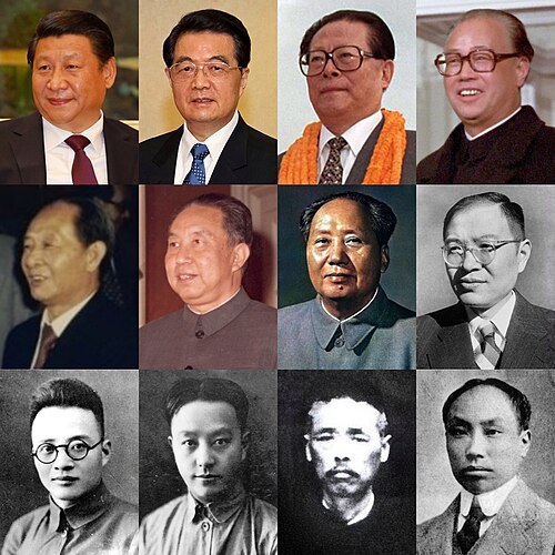 Presidentes y Secretarios Generales del Partido Comunista de China